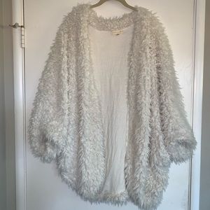 Oversized fluffy cardigan